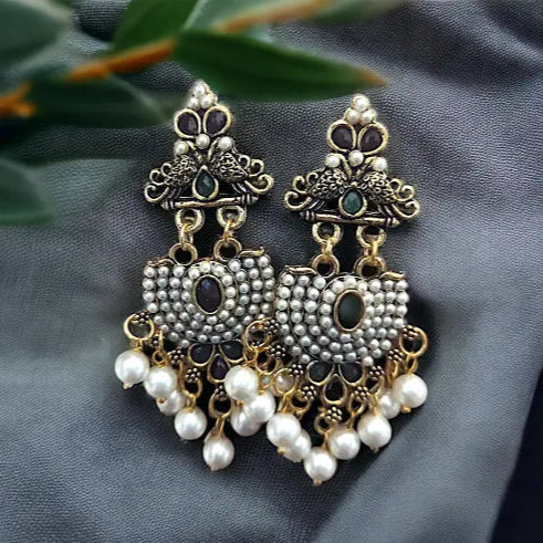Unique Trendy earrings studs , white earring's ,women's earring's || Fashionable Earrings for Women#fastive earring's #fancy earring's #latest earring's