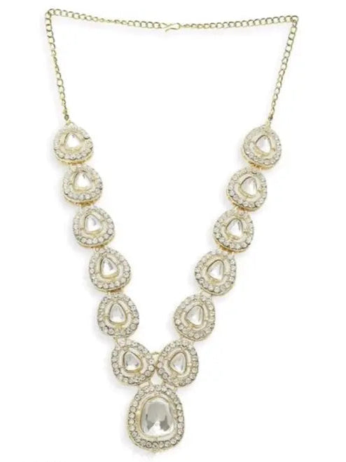  Precious AD Kundan Necklace Set For girl & Women