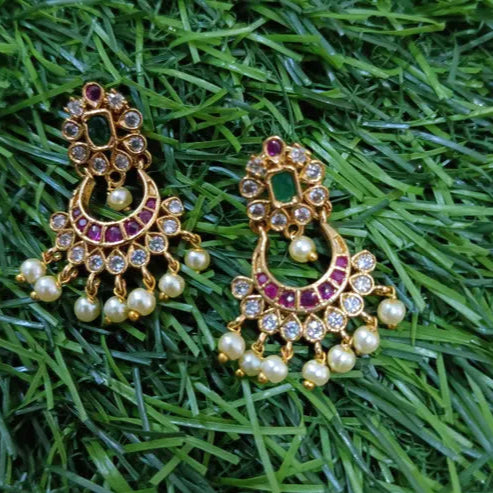 Mystical Charm: Chandbali Earrings for Women & Girls