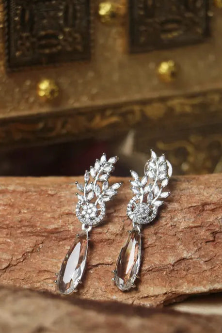 Manuvi Jewels American Diamond Earrings for Girls