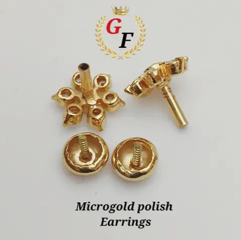 WHITE STONE EARRING -1013