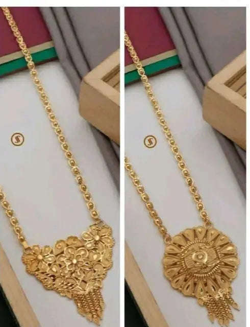 "Bhumi09 Traditional Allure – Buy 1 Get 3 Free | Stylish Gold Plated Mangalsutra Set for Women"  Let me know if you want it to sound more luxurious, modern, or tailored for an online shop.