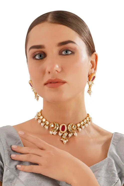 Kundan Fashion Necklace Set