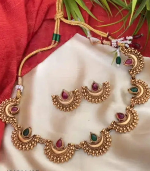 Multi Pirai Choker set | Traditional South Indian Pirai Choker Necklace | Bridal & Festive Gold Pirai Choker | Designer Pirai Choker Jewelry