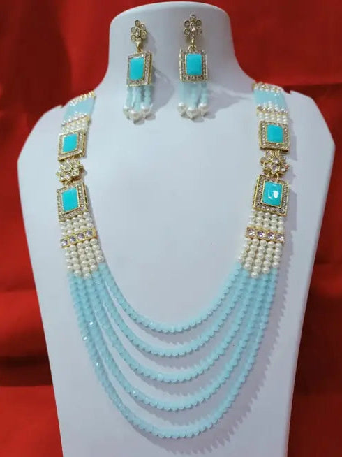 Luxe Five-Line Jewellery & Earring Set