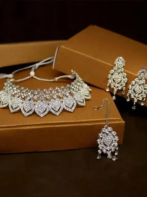Alloy Silver Jewel Set