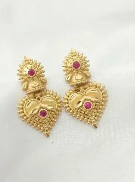 PREMIUM QUALITY MICROPLATED AD STONE EARRING
