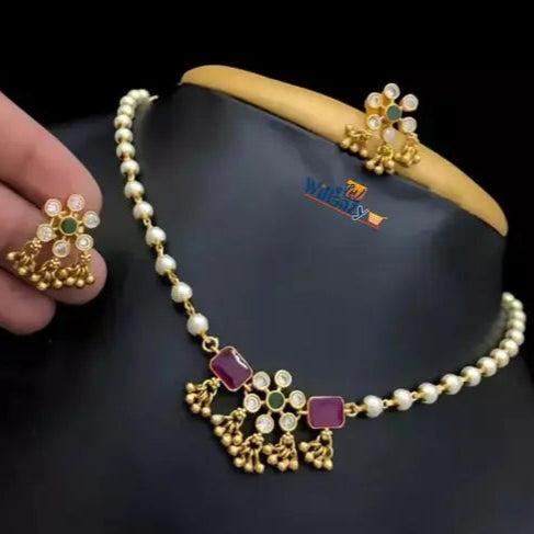 Beautiful COMBO jewellery(Gold Plated Green-Pink Diamond),choker,necklace,jewellery set,indian wedding jewellery set,Maangalyam/Murukku,south,indian,maharastrian,highquality set for women girls