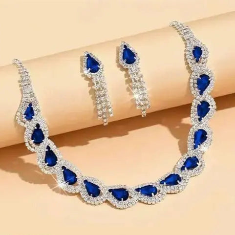 New Nacklace Bridel American Diamond Fancy Jewellery