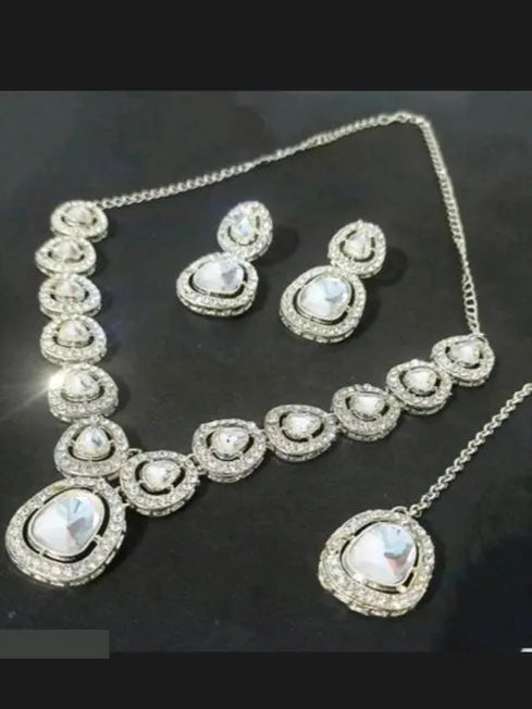 &nbsp;Precious AD Kundan Necklace Set For girl &amp; Women