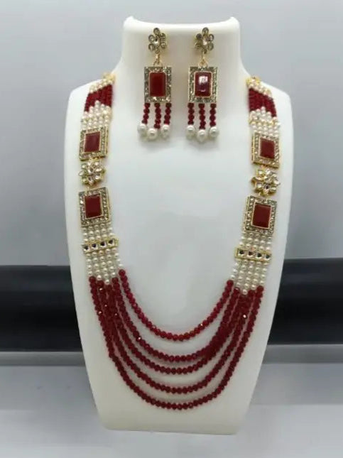 Luxe Five-Line Jewellery & Earring Set
