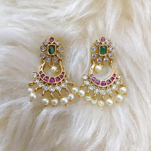 Mystical Charm: Chandbali Earrings for Women &amp; Girls