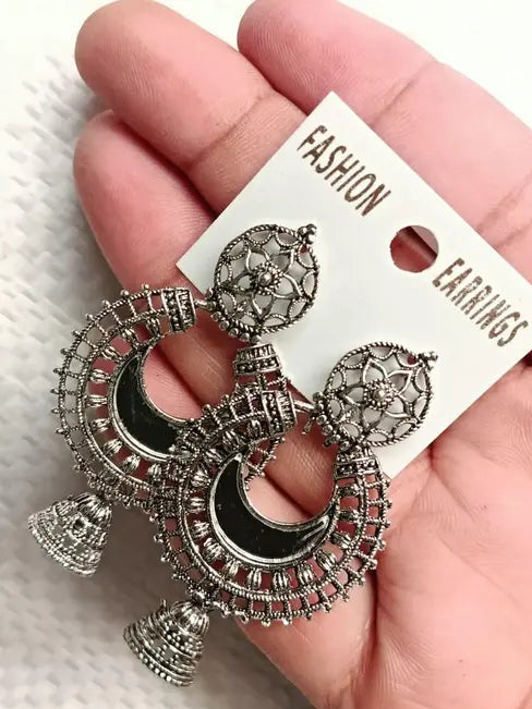 Silver Plated Earrings ( Combo Of 6)