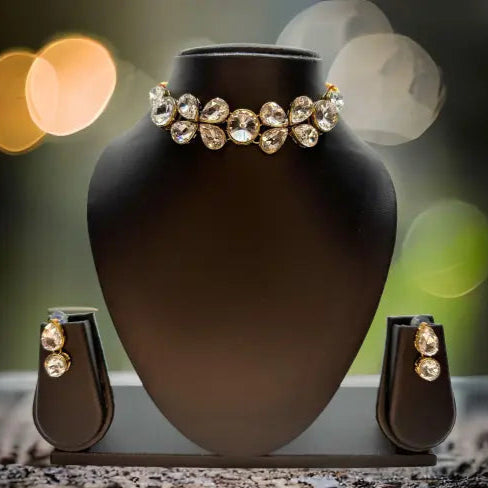 Women's Alloy Gold Plated Jewellery Set